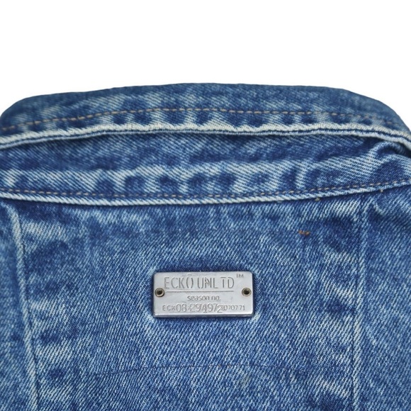 Vintage Ecko Unlimited Denim Jean Jacket size XL - Picture 7 of 8